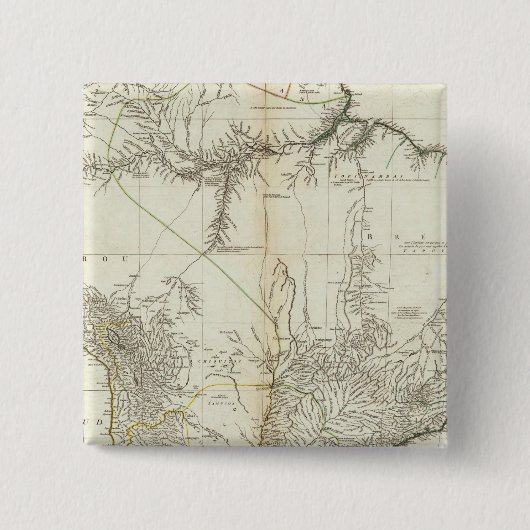 複合アメリカ彫り地図 缶バッジ (正面)