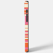 複合ストライプ – ピンク、オレンジ、クリーム Case-Mate iPhoneケース (裏面 / 左)