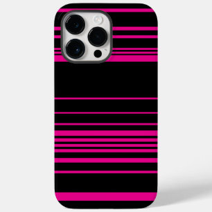 複合ストライプ – マゼンタとブラック Case-Mate iPhone 14 PRO MAXケース