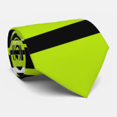 複合ストライプ – ライムグリーン ネクタイ (ロール)