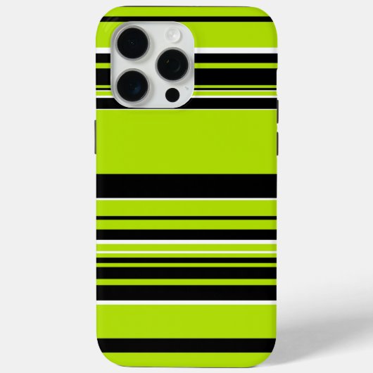 複合ストライプ – ライムグリーン Case-Mate iPhoneケース (裏面)