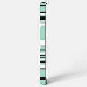 複合ストライプ – 緑（ミント） SAMSUNG GALAXYケース (左側面)