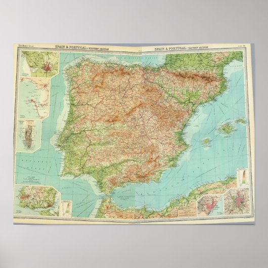 複合スペイン，ポルトガル ポスター (正面)