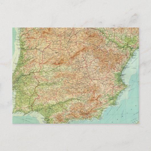 複合スペイン,ポルトガル ポストカード (正面)