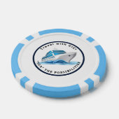 複合トランプのポーカーチップ、ストライプの黒エッジトランプのポーカーCh ポーカーチップ (シングル)