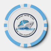 複合トランプのポーカーチップ、ストライプの黒エッジトランプのポーカーCh ポーカーチップ (正面)