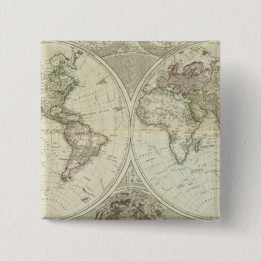 複合世界または複合地球 缶バッジ (正面)