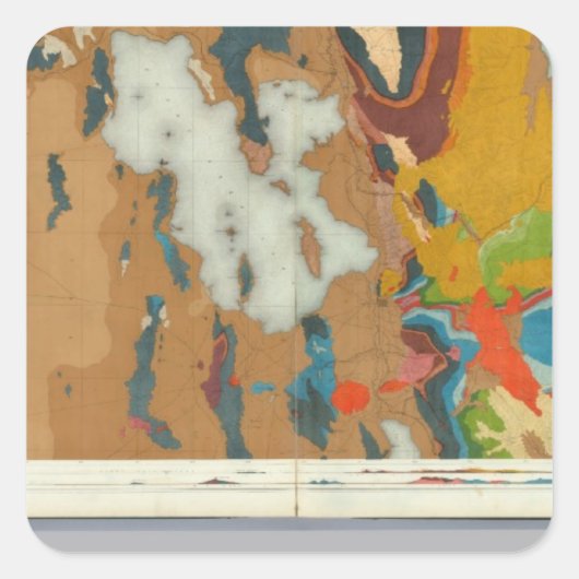 複合地質図IV、第40期平行測量 スクエアシール (正面)