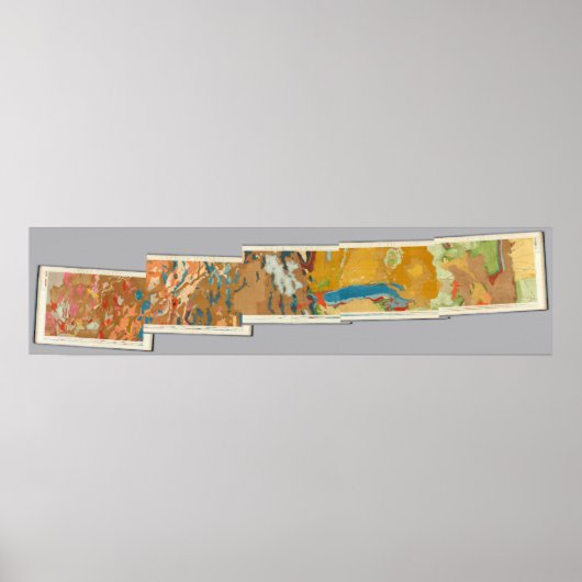 複合地質図IV、第40期平行測量 ポスター (正面)