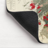 複合地質学的古生物学的地図 マウスパッド (コーナー)