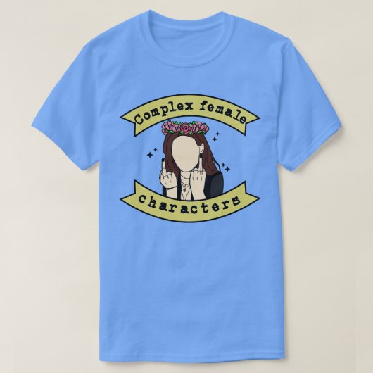 複合女性キャラクター Tシャツ (デザイン正面)