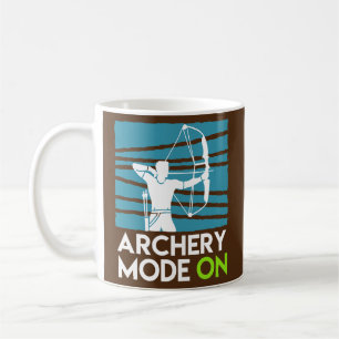複合弓射手のアーチェリーモード コーヒーマグカップ