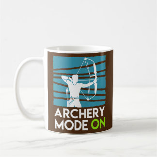 複合弓射手のアーチェリーモード コーヒーマグカップ