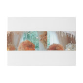 複数のお気に入りのデザインから製品を作成 招待状ベリーバンド (裏面例)