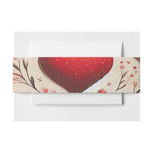 複数のお気に入りのデザインから製品を作成 招待状ベリーバンド (正面例)