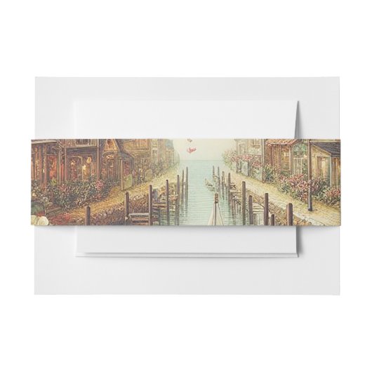 複数のお気に入りのデザインから製品を作成 招待状ベリーバンド (正面例)