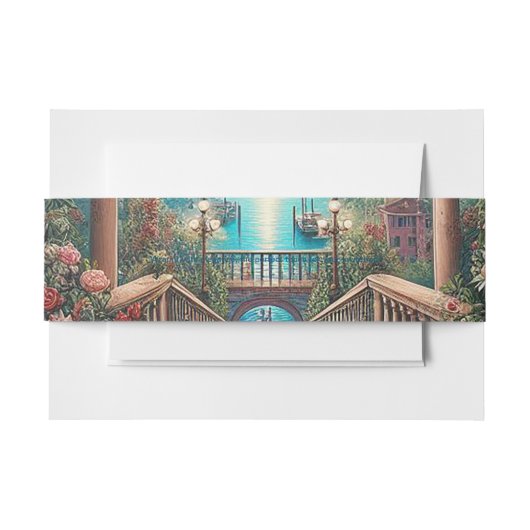 複数のお気に入りのデザインから製品を作成 招待状ベリーバンド (正面例)