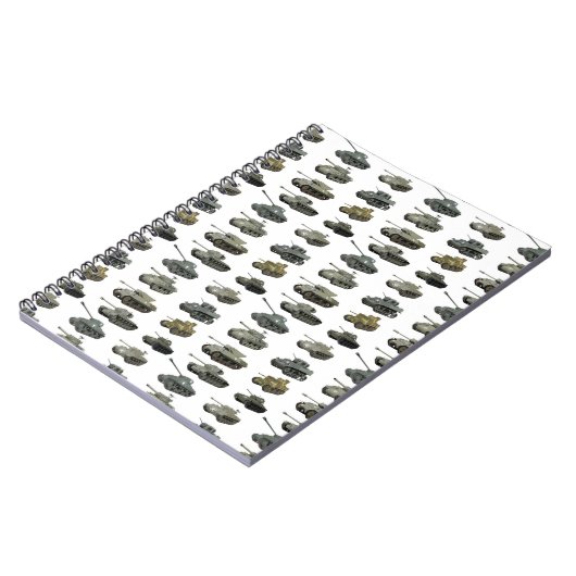 複数のアメリカ第2次世界大戦戦車と装甲車 ノートブック (左側)