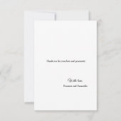 複数のエレガントな結婚感謝してい写真を サンキューカード (裏面)