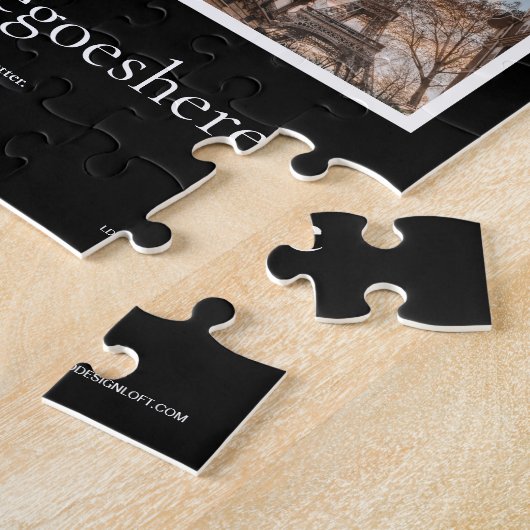 複数のカスタムフォトグリッドのソーシャルメディアハンドル ジグソーパズル (側面)