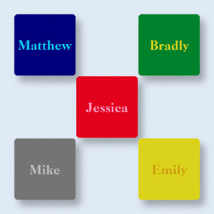 複数のカラーの衣類の名前 ラベル