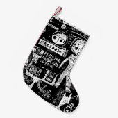 複数のシンボルを含むイメージ。stre スモールクリスマスストッキング (正面 (吊り時))