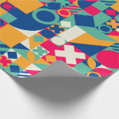 複数のジオメトリ形状 ラッピングペーパー (角)