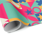 複数のジオメトリ形状 ラッピングペーパー (ロールコーナー)