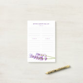 複数のストアのカスタマイズ可能なショッピングリスト ポストイット (デスク上)