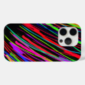 複数のストライプのStratos色iPhoneウォレットケース Case-Mate iPhoneケース (裏面 (横))