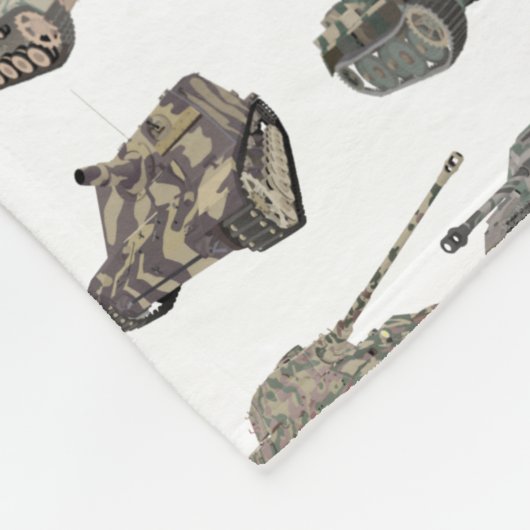 複数のドイツ第2次世界大戦タンク フリースブランケット (角)