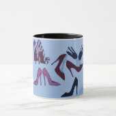 複数のハイヒール靴 マグカップ (中央)