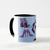 複数のハイヒール靴 マグカップ (正面左)