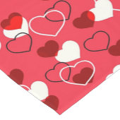 複数のハート ショートテーブルランナー (コーナー)