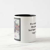 複数のパズルカラフルパズル ツートーンマグカップ (中央)