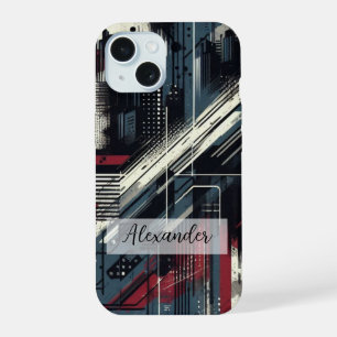 複数のビルドを持つ明るいグラフィティアートフォンケース iPhone 15ケース