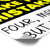 複数のミスおもしろいポスター ポスター (角)