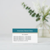 複数のモダン場所の歯科医の名刺 名刺 (スタンド正面)