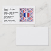 複数のレイヤに表示されるTricolorフラカラフルンス 名刺 (正面/裏面)