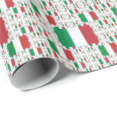 複数のレイヤーのイタリアカラフル国旗 ラッピングペーパー (ロールコーナー)