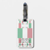 複数のレイヤーのイタリア国旗2 ラゲッジタグ (裏面縦)