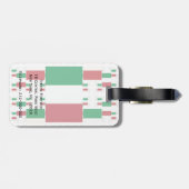 複数のレイヤーのイタリア国旗2 ラゲッジタグ (裏面横)