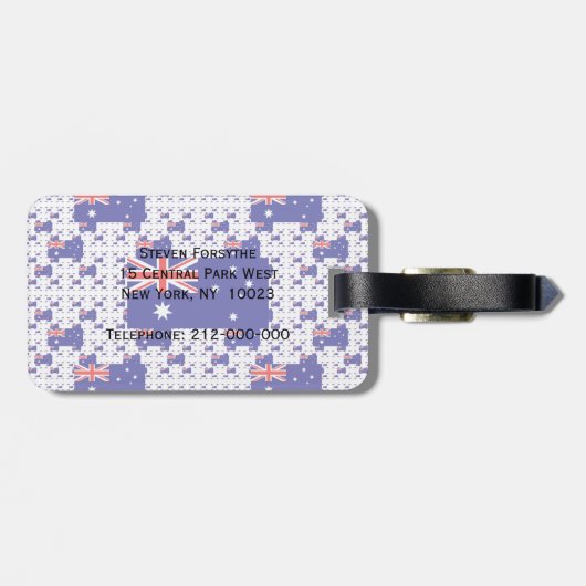 複数のレイヤーのオーストラリアカラフル国旗 ラゲッジタグ