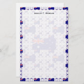 複数のレイヤーのオーストラリアカラフル国旗 便箋 (正面/裏面)