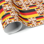複数のレイヤーのドイツカラフル国旗 ラッピングペーパー (ロールコーナー)