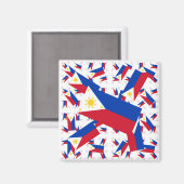 複数のレイヤーのフィリピカラフルン国旗 マグネット (正面/裏面)