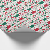 複数のレイヤーのメキシコカラフル国旗 ラッピングペーパー (角)