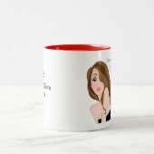 複数の個性/私たちは立つ1つのティアラの下! ツートーンマグカップ (中央)