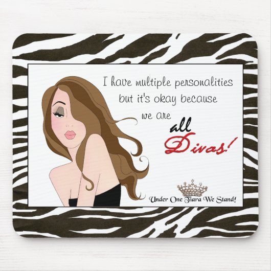 複数の個性/私たちは立つ1つのティアラの下！ マウスパッド (正面)