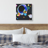 複数の円 キャンバスプリント (インサイチュ (寝室))